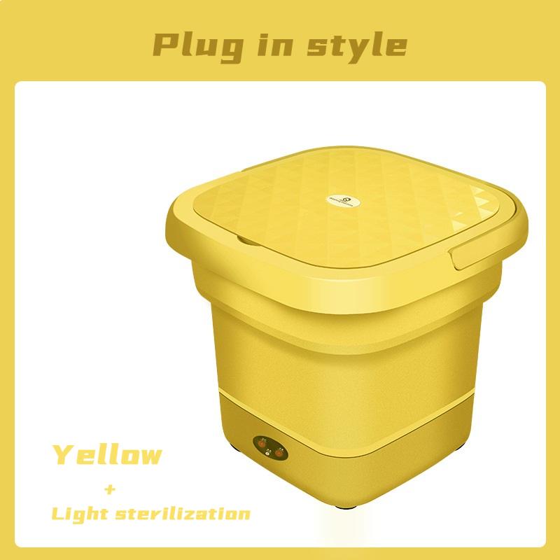 Foldable Portable Washing Machine Mini Underwear Blue Light Sterilization Clothes Washer