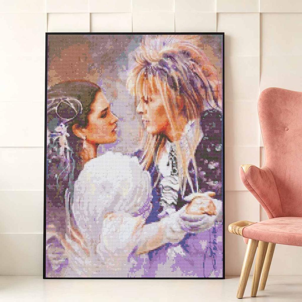 Creative Diamond Painting Kit for Adults DIY Couple Rhinestone Picture Canvas for Leisure Craft Wall Art and Gift Making Fun Set