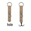 Car Leather Rear Seat Garbage Bag Hook - Large Load-Bearing Capacity Metal Hook for Storage.