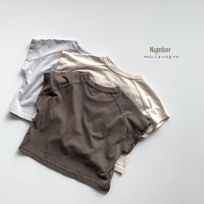 Summer Korean-Japanese Style Baby Retro Short-Sleeved T-Shirt