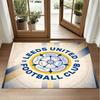Leeds United Design Crystal Velvet Rug Soft Decorative Mat for Bedroom Entrance