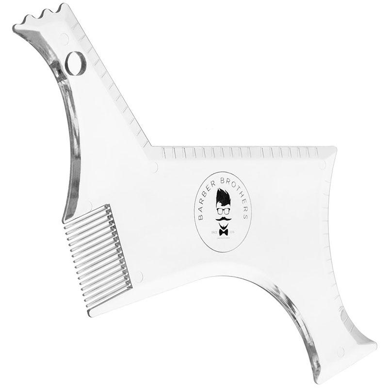 Herren Bartkämme Formung Styling Schablone Kamm Transparent Für Haartrimm Bärte