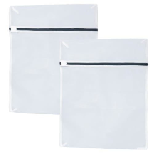 

Set of 2 Medium Laundry Nets (38x48cm), Perfect for Everyday Wear, Square, Zippered Mesh Laundry Nets, Gray, Sparkling Round Design (SNTK-005), for So