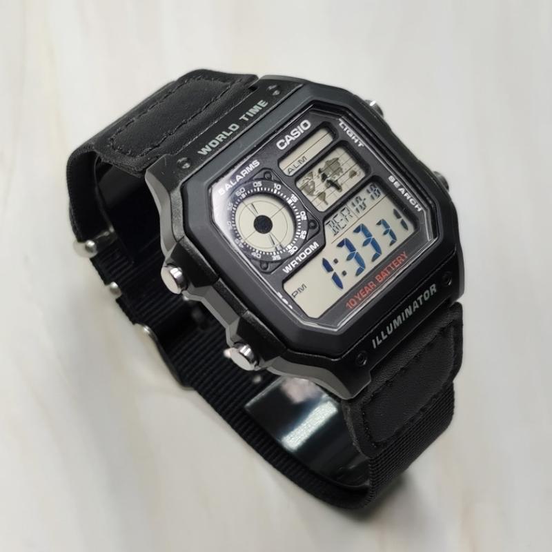 CASIO Men YOUTH Black Watch AE-1200WH-1A