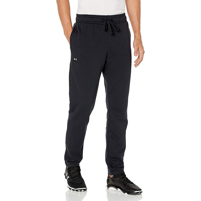 Under Armour Rival Training Loose Fleece Pants Men bottoms Black 1357129-001