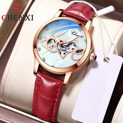 New TOP Brand Luxury Women's Watch With Box Women's Waterproof Luminous Hollow Automatic Women's Mechanical Watches