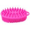 Double Sided Shampoo Brush Exfoliating Massage Silicone Hair Wash Brush with Hanging Hole