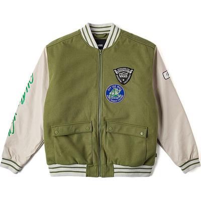 Vans Mode Weiche Lässige Jacke Unisex Jacken Grau-Grün VN000KCVZBF