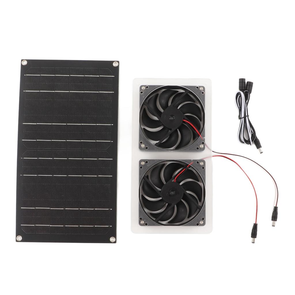 Solar Power Air Extractor Waterproof 100W Solar Generator Double Exhaust Fan for RV Yacht