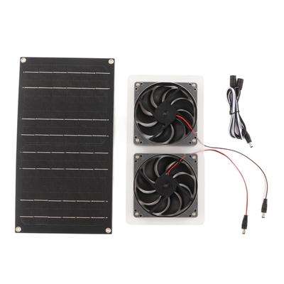 Solar Power Air Extractor Waterproof 100W Solar Generator Double Exhaust Fan for RV Yacht