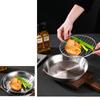 Non-stick Circular Drain Pan Elevated Mesh Air Fry Basket Steaming Cooling Racks  Household