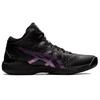 Asics Gel-Hoop V14 Round Toe Comfortable Mid-Top Basketball Shoes Unisex Sneakers Black Purple 1063A050-001