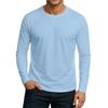 Men's Round Neck Plunger Long Sleeve T-Shirt Top