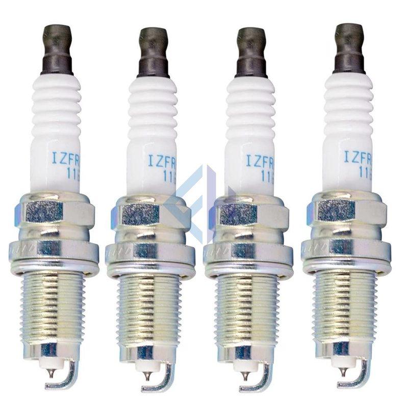 

New 4Pcs Spark Plugs 1884111051 ILFR5B For Sonata IX35 Sorento 2011-2012 2.4 3.5 Sportage K5 18841 11051 high quality