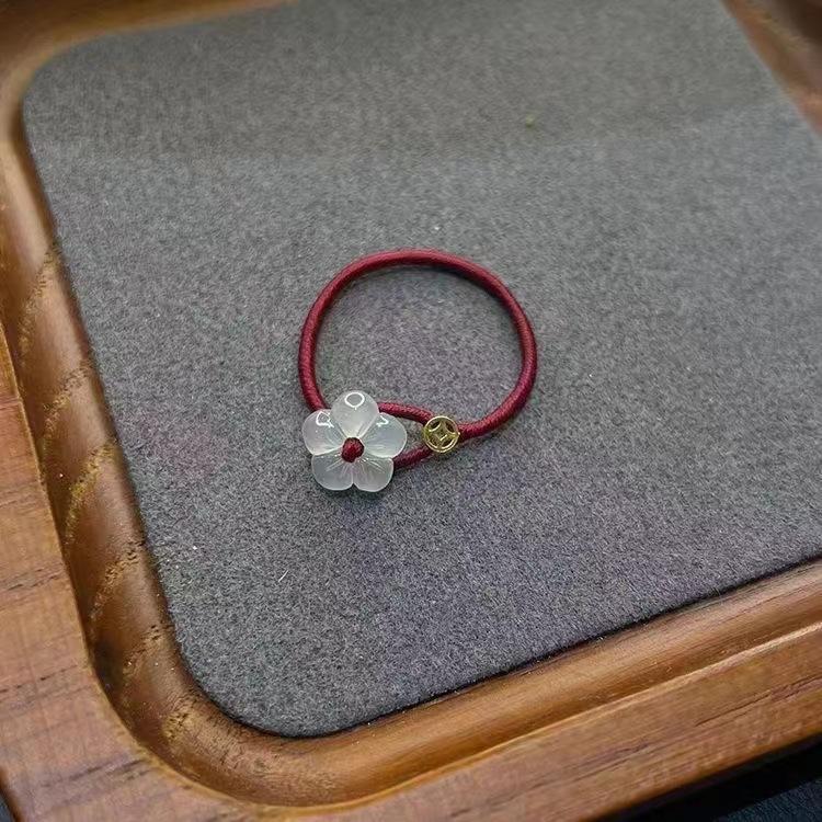 New Light Green Butterfly Sparkly Open Adjustable Ring All-match Ring Ring for Women Jewelry Resin Ring