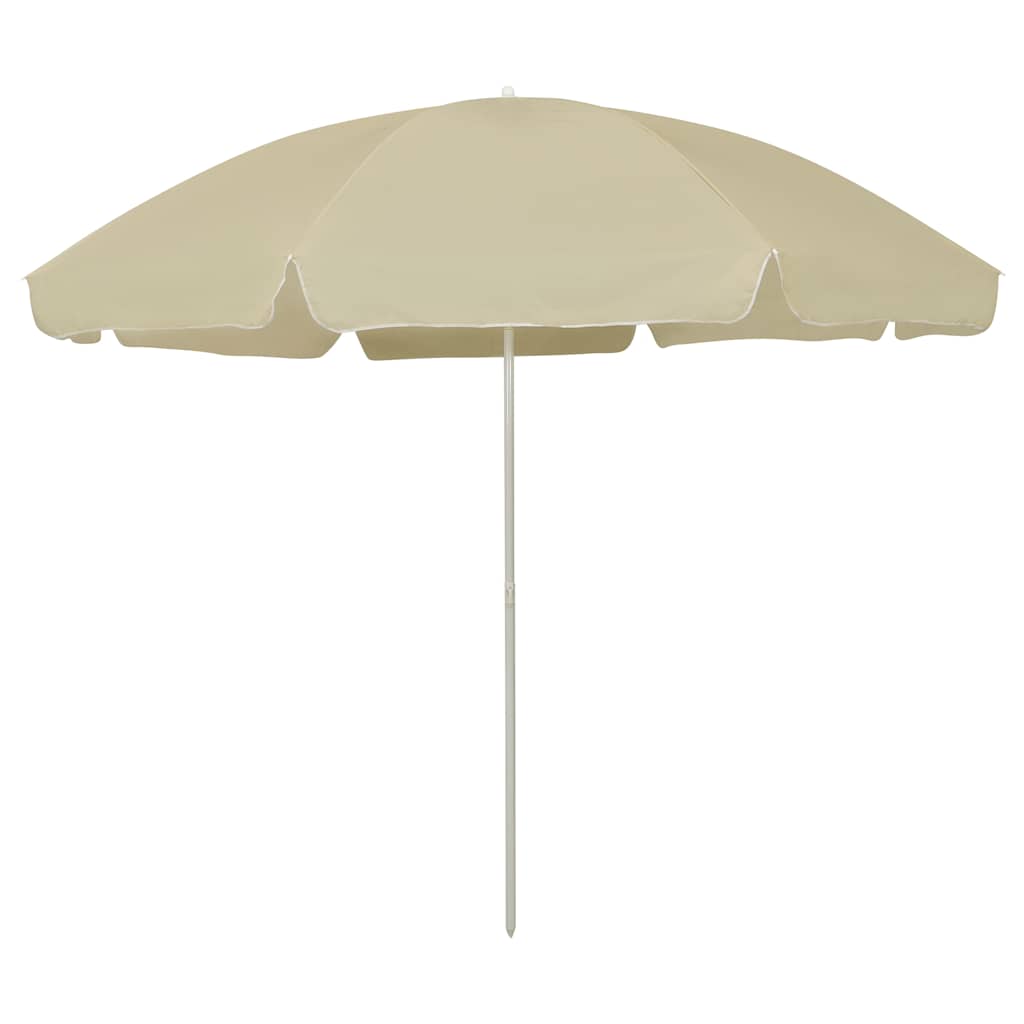Beach Umbrella Sand Yellow 300 Cm
