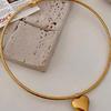 Minimalist Heart/Sphere Pendant Necklace Sophisticated Clavicle Chain Handmade Accessory for Casual Or Party Wear