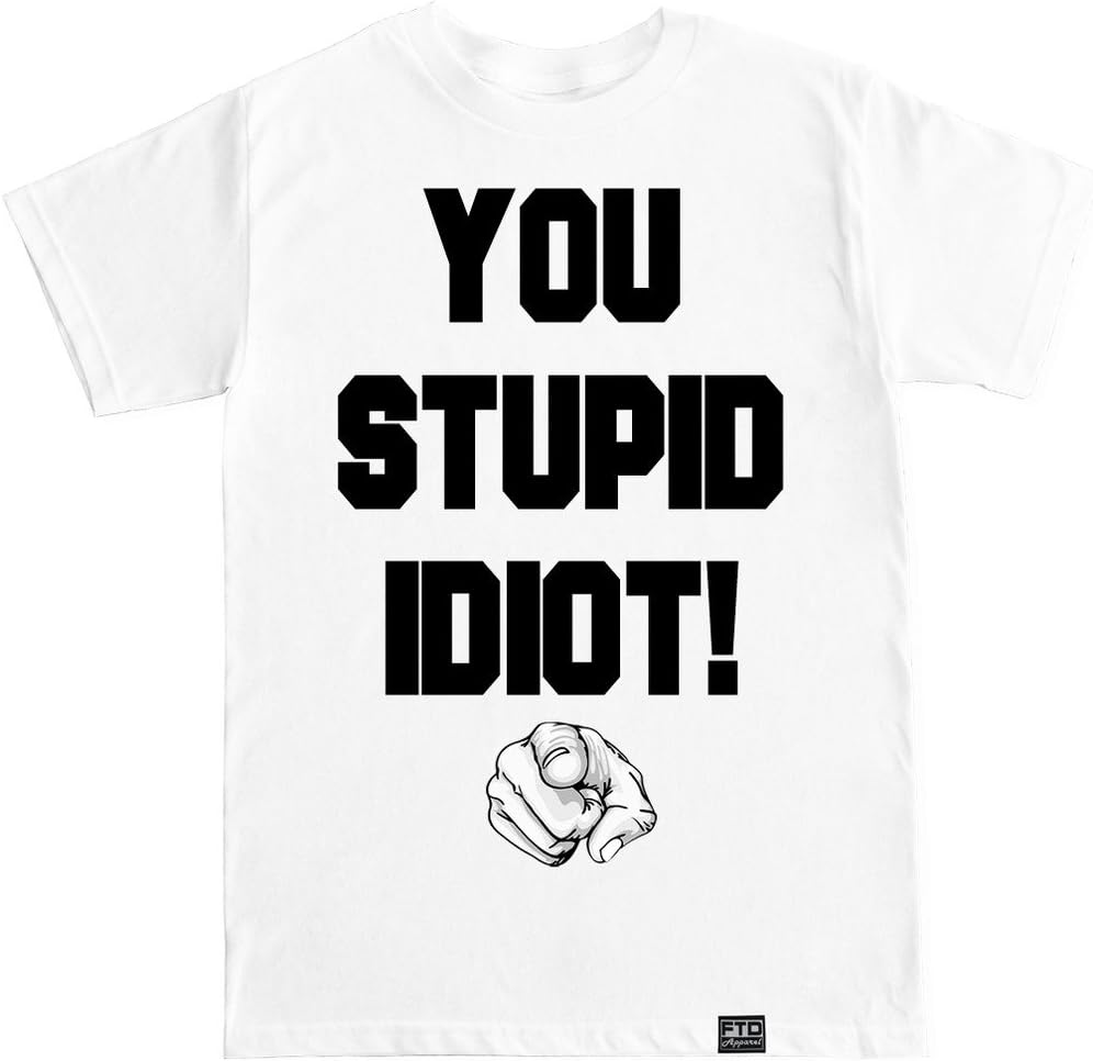 Мужская майка FTD Apparel Ты Тупой Идиот S разноцветный