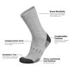 Running Crew Socks Cushioned Athletic Socks for Men Performances Socks Wicking Moisture Cushion Ankle Socks Everyday Sock
