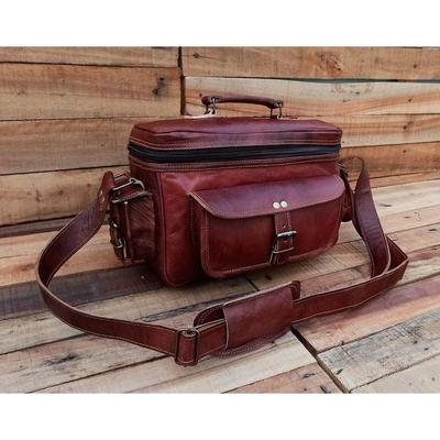 Kožená brašna na fotoaparát DSLR, ručně vyrobená personalizovaná brašna na fotoaparát, vintage brašna přes rameno pro Nikon, Canon, Sony