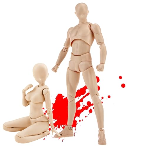 

Drawing Dolls, 31-Jointed Male & Female Models with Stands [Recommended by Professional Manga Artists] for Manga and Art, Muscle Expression, Drawing D