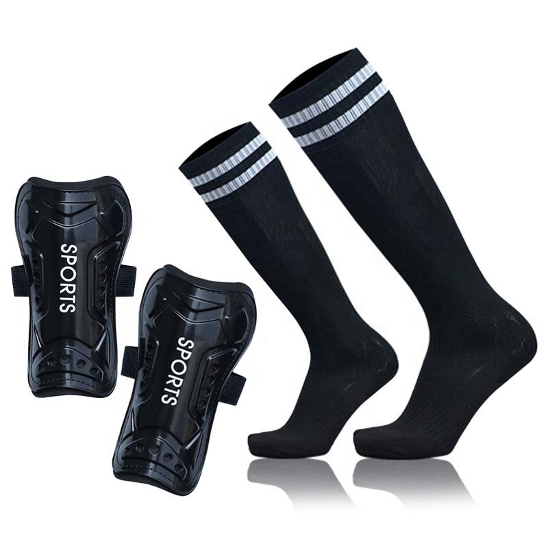 Lace-up Knee-length Soccer Socks and Soccer Shin Guards shin guards
