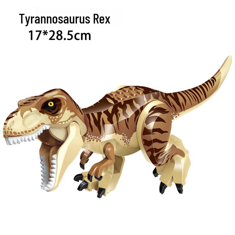 Jurassic Dinosaur Building Blocks: Educational Disassembly Toys Featuring Tyrannosaurus Rex & Carnotaurus