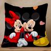 Cute Mickey and Minnie Mouse Pattern Pillowcase for Cozy Decor Sofa Cushion Cover, Bedroom Room Home Decoration