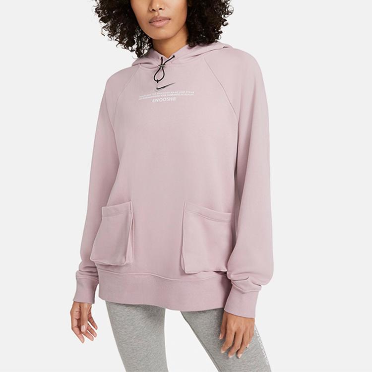 Nike French Terry Casual Sports Hoodie Women Hoodies Pink CZ8897-645