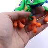 Magnetic 3D Printed Frog Toy Movable Joints Frog Fridge Magnet Articulated Animal Figurine Home Office Computer Monitor Decoration