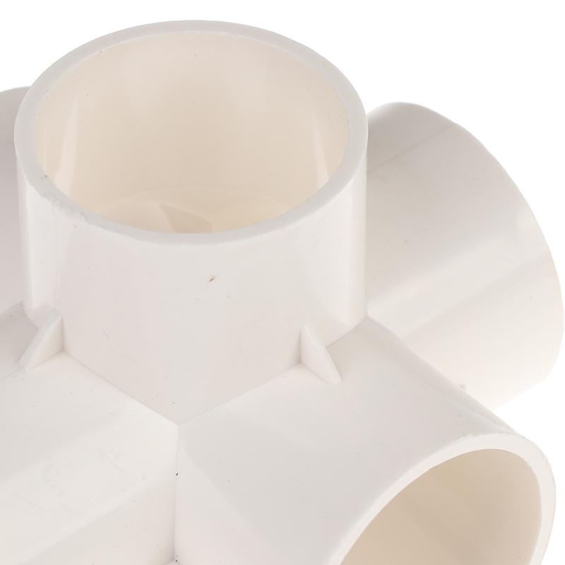 Heavy Duty PVC Pipe Coupler 20/25/32/40/50mm 3/4/5/6 Way 3D Connectors for Agricultural Irrigation DIY Pipe Rack Plumbing Repairs