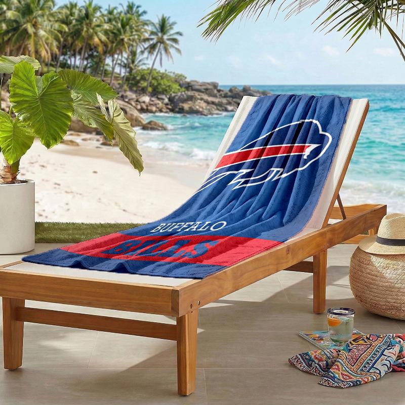 Bills Team Fashion Beach Towel: Ideal for Summer Adventures Soft, Absorbent and Quick Drying Suitable for Swimming and Bathing