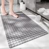 Grid Texture Bathroom Pad with Suction Pad Pedal Pad Bathroom Rug Floor Mat  Washroom