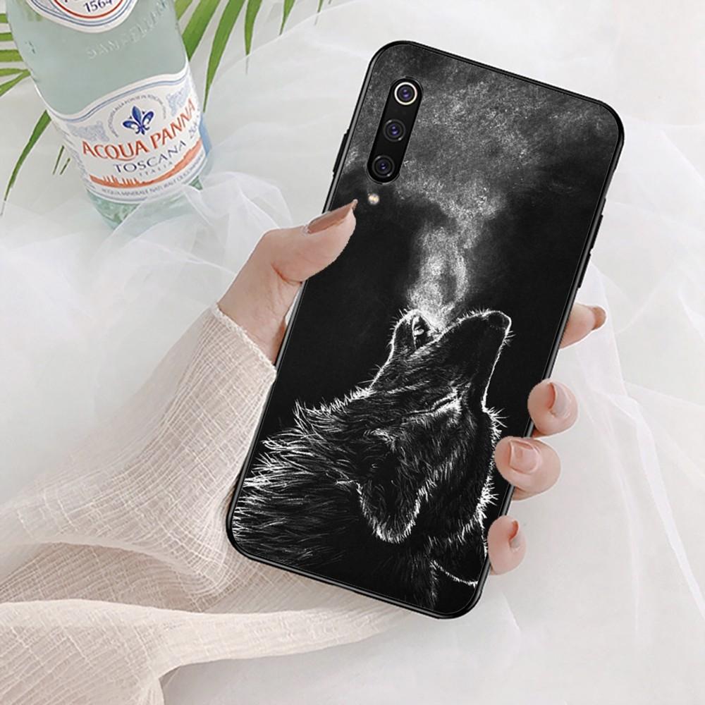 Animal The Wolf Howl Phone Case For Xiaomi Mi 5X 8 9 10 11 12 Lite Pro 10T PocoX3pro PocoM3 Note 10 Pro Lite