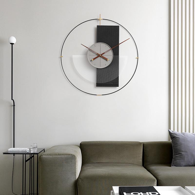 Wozoom Nordic Luxury Wall Clock - Modern Artistic Decor for Living Room