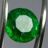 Natural Green Emerald Loose Gemstone 6 Ct Round Shape for Jewelry Making and Gem Collections