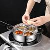 With 4 Cups Multi Purpose Steamer Stainless Steel Soup Pot Kitchen Gadget Steamer Pan  Poached Eggs