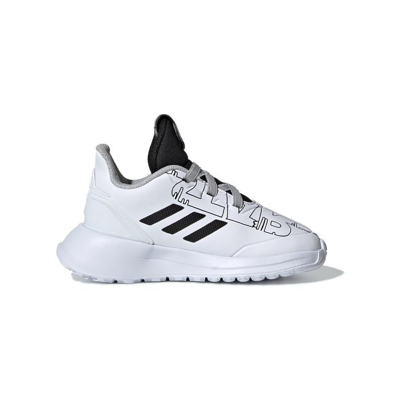 adidas Rapidarun Starwars El I Slip Resistant Slip Resistant Low Top Toddler Shoes White Black Infant And Toddler G27555