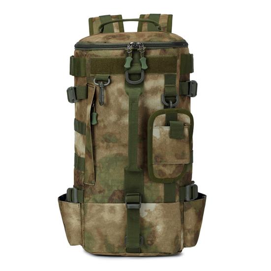 Fishing Backpack with Rod Holder Large Capacity Waterproof Oxford Cloth Outdoor Camping