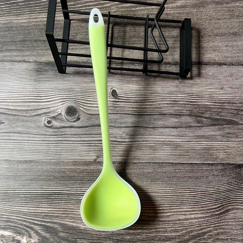 Large Capacity Heat-Resistant Premium Silicone Soup Ladle - Easy-Clean Kitchen Spoon for Cooking & Serving