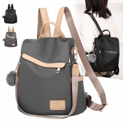 Waterproof Oxford Fabric Backpack for Women  Anti-theft Backpack  Lightweight Nylon Travel Backpack  Fashionable Shoulder School Bags