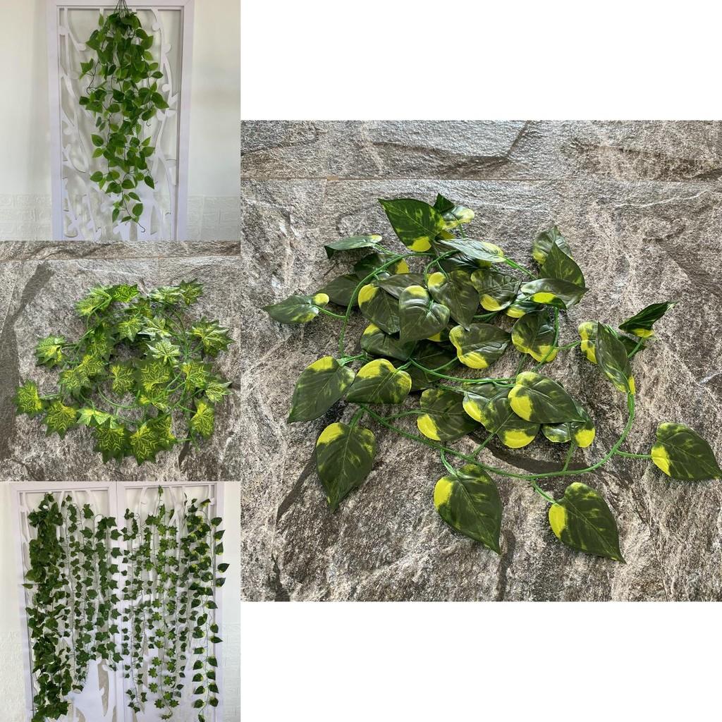Artificial Green Vine Wall Hanging With Silk Screen Fabric For Home Decor And Office Space