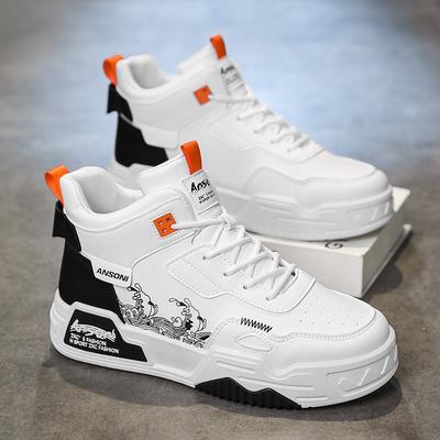 Pantofi cu imprimeu val wave, stil hip-hop, noi pentru toamnă și iarnă, ghete sportive, pantofi plați casual versatili, bărbați, medii