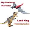 Large T-Rex Spine Pterosaur DIY Dinosaur Building Blocks Set - Educational STEM Toy for Kids Jurassic Predator Building Kit Gift