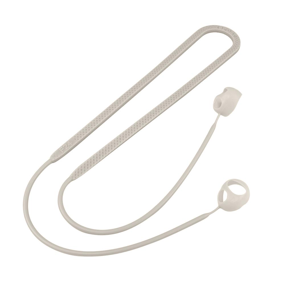 

Защитный шнурок для наушников на шею, противоскользящий держатель для наушников, удобный для ношения, простой в использовании ремешок для наушников для йоги, бега, танцев бежевый