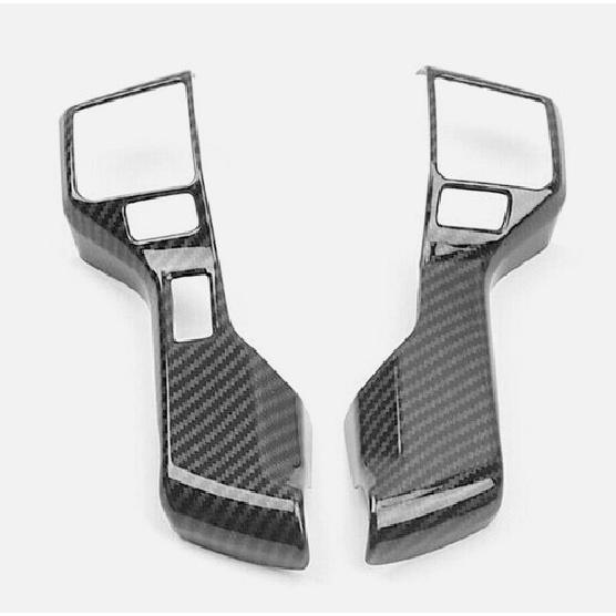 Fits 2014- TOYOTA TUNDRA Carbon Fiber ABS Interior Steering Wheel Cover Trim