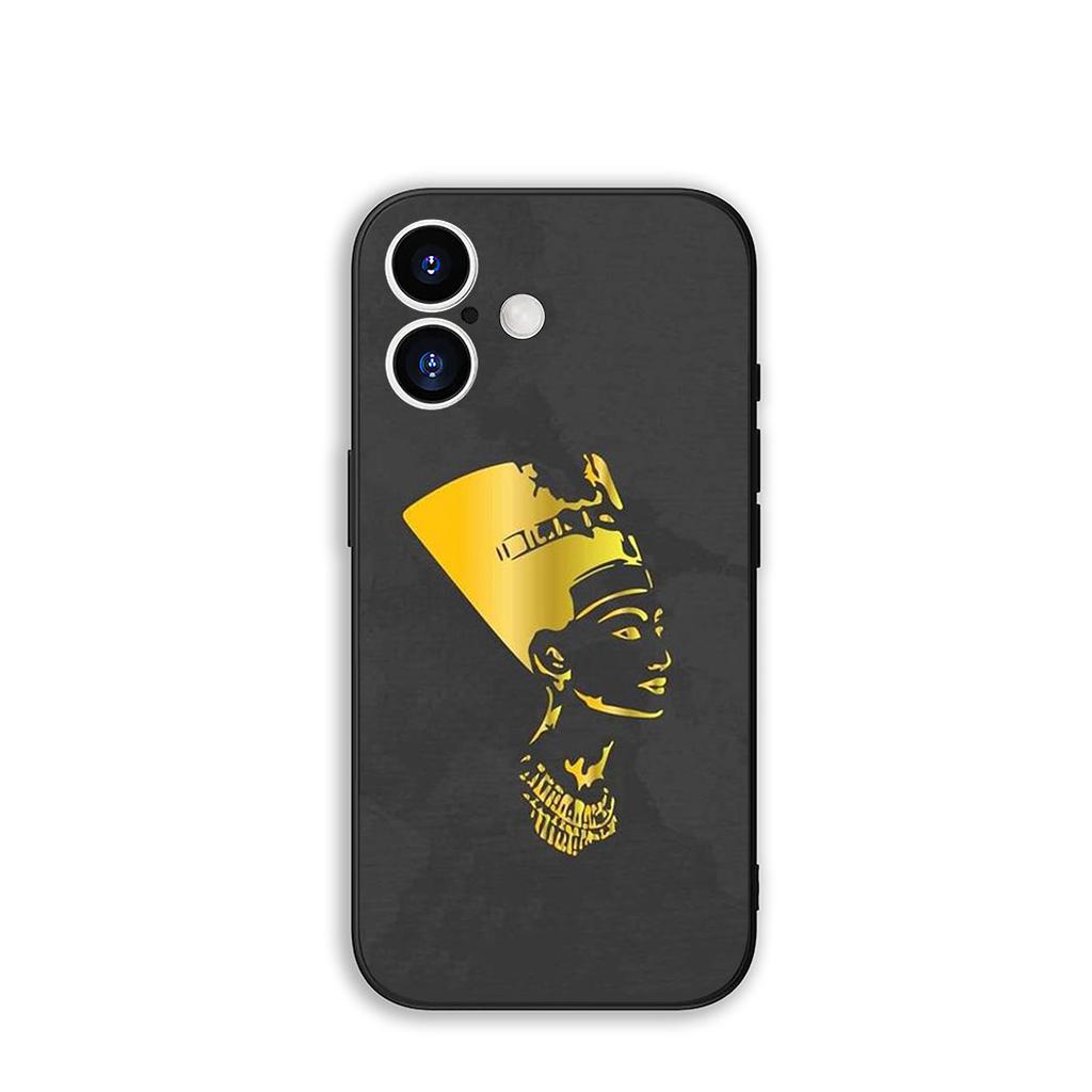 for Samsung Galaxy A36 A17 A26 A07 A35 A54 A53 A13 A33 A34 S8 S9 S20 S21 FE S10 Plus Cover Case Egypt Nefertiti Anubis Ankh Art