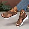 Fashion 2025 Ladies Shoes Slip-on Women's Sandals Summer Casual Sandals Women Flat with Shoes Female Round Toe Slingbacks Flat Sandals