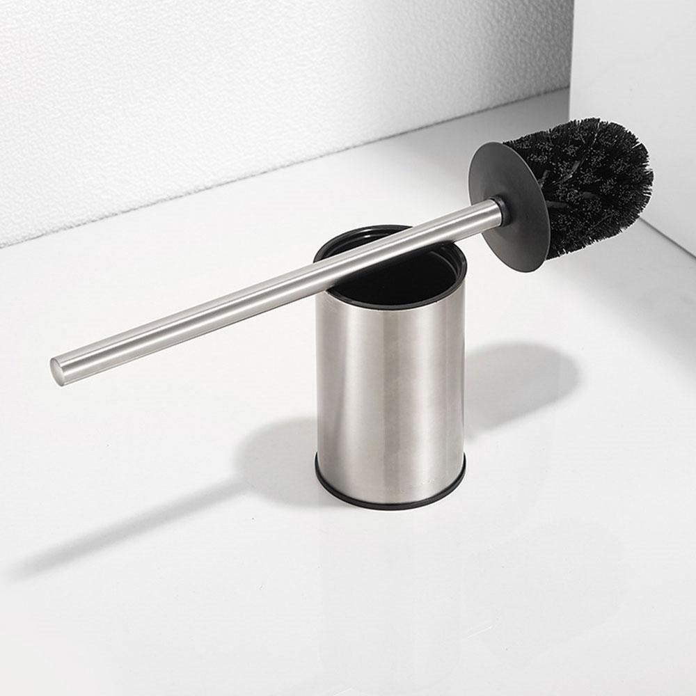 Extended round Toilet Brush Set - Wall-Mounted & Floor-Standing Options in 3 Colors for Thorough Bathroom Cleaning