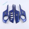 Carbon Fiber Look Car Window Glass Lift Switch Button Decor Cover Trim Sticker ABS Accessories For Toyota C-HR CHR 2016 -
